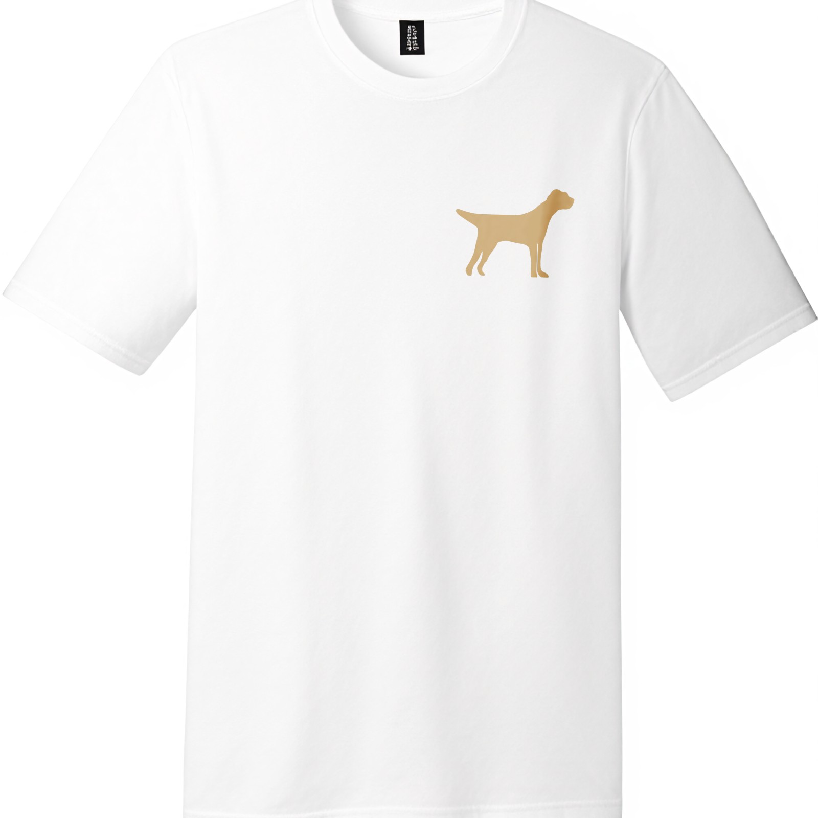 Outdoor 2-Sided Print Hunting Dog&Wood Duck Cotton T-Shirt-Casual Unisex Tee gallery