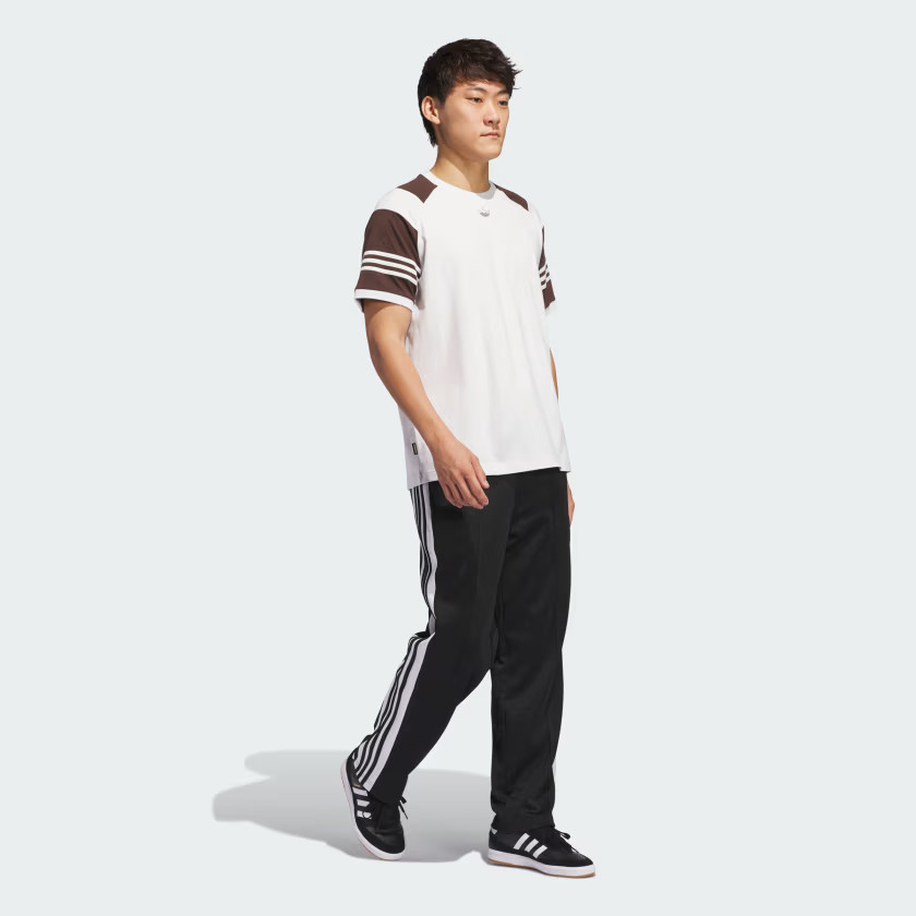 Adidas men Tyshawn Tee (Gender Neutral); Crystal White / Dark Brown; M gallery