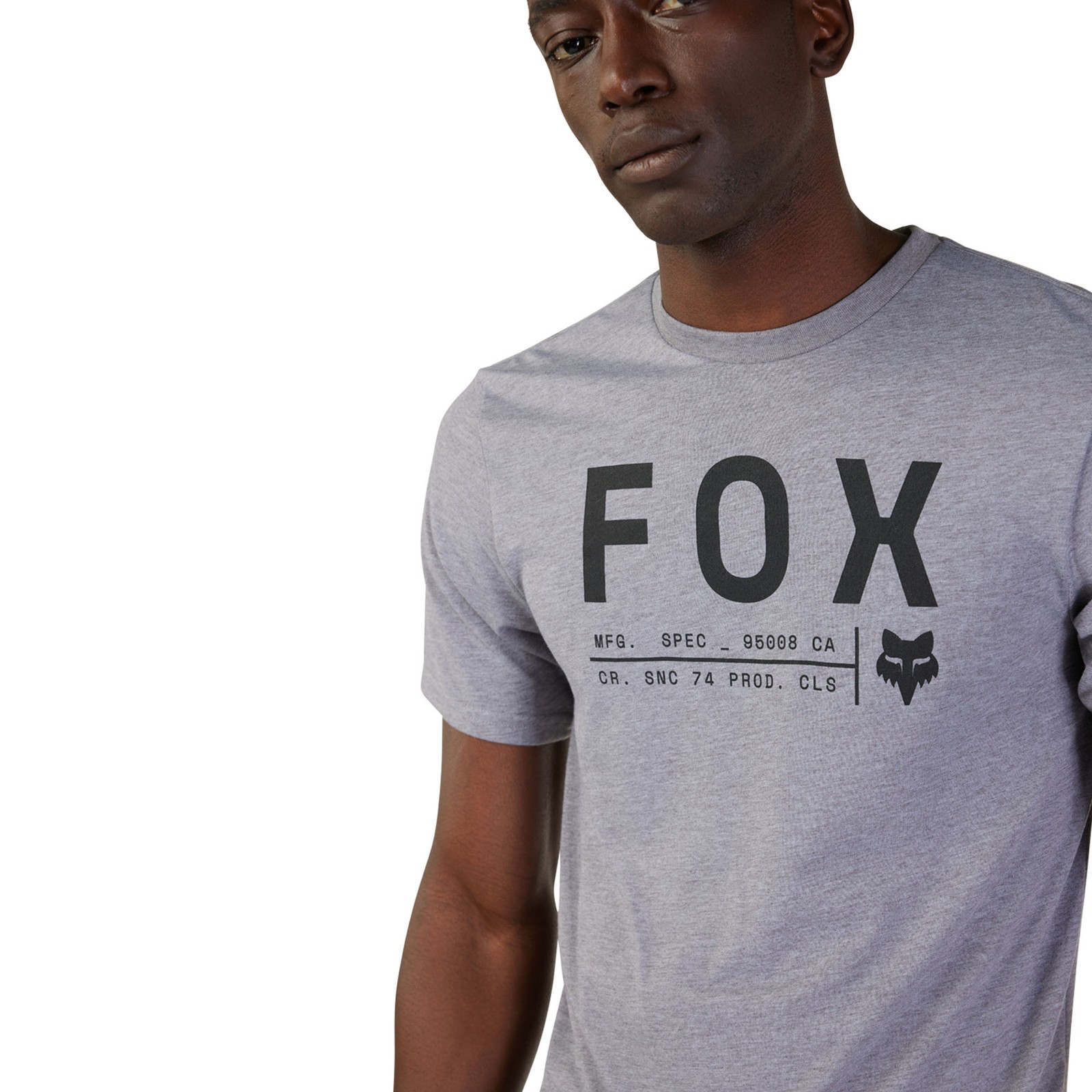 Fox Racing Mens Non Stop T-Shirt Short Sleeve Tech Tee TruDri Heather Graphite gallery