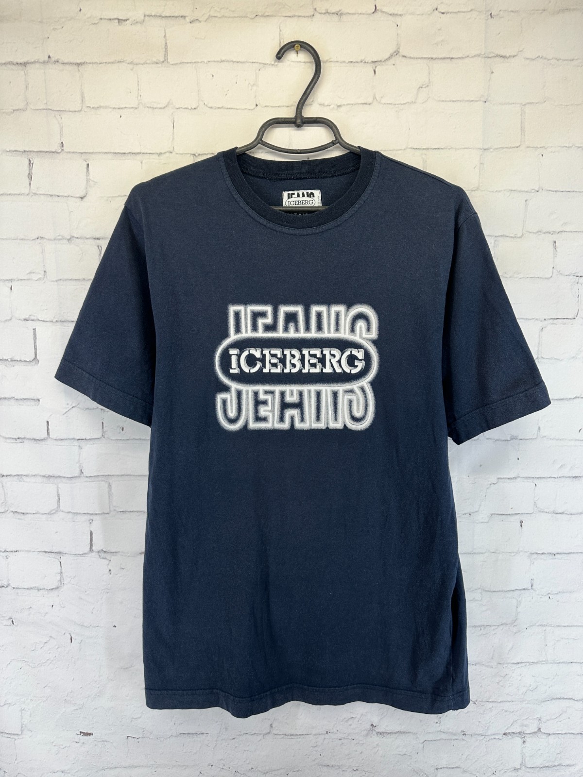 ICEBERG JEANS CASUAL MEN T-SHIRT JERSEY SHIRT TEE ORIGINAL SIZE M MADE IN ITALY