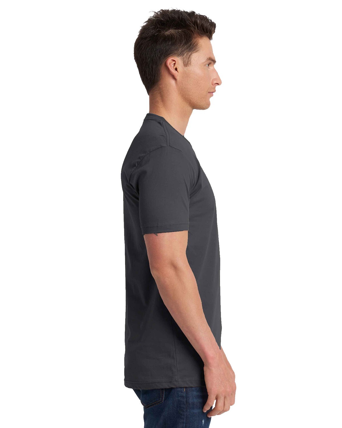 Next Level Apparel 3600 XL Heavy Metal Grey Cotton Shirt Unisex Men and Women gallery
