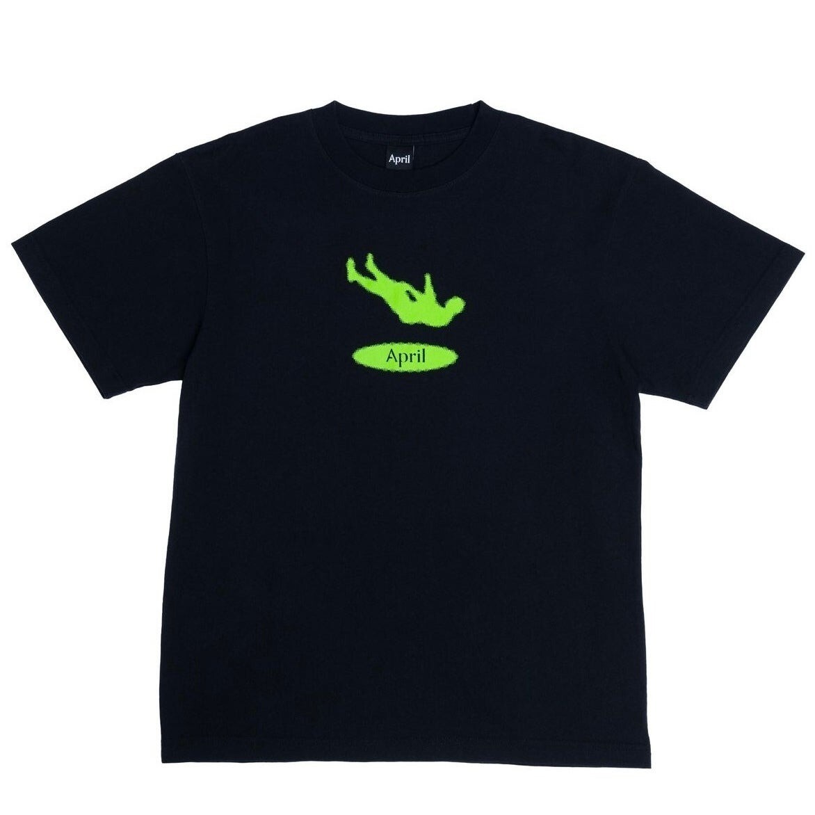 Brand New Mens April Man Down T-shirt Black