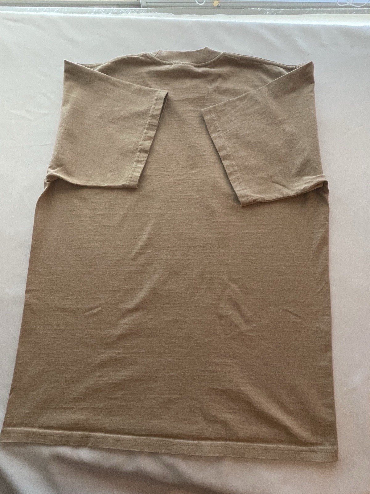 Pro Club Men's Heavyweight T-Shirt Crew Neck Short Sleeve Cotton Knit Beige L gallery