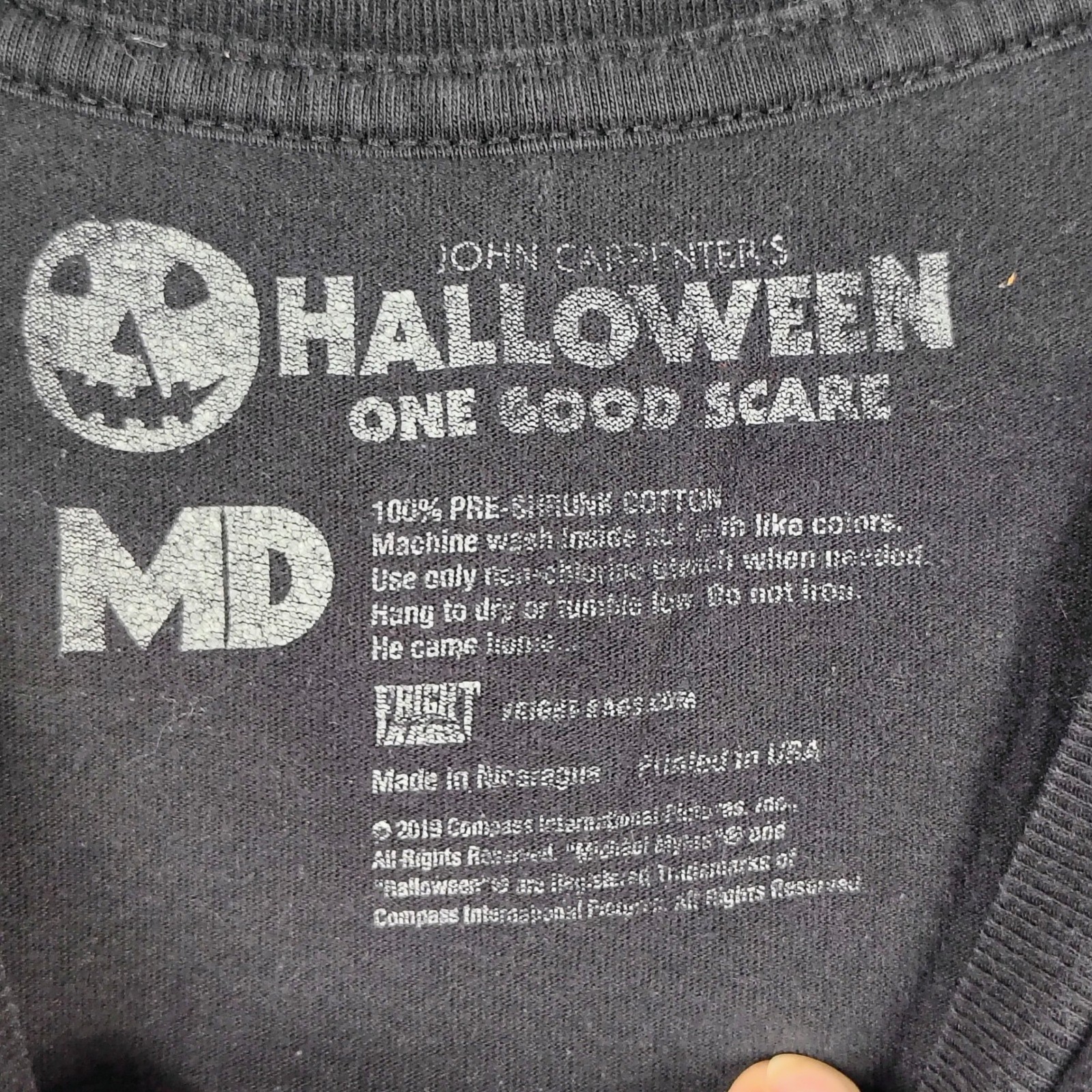 Fright Rags Halloween Michael Myers Graphic T-Shirt Mens Medium Black Horror Tee gallery
