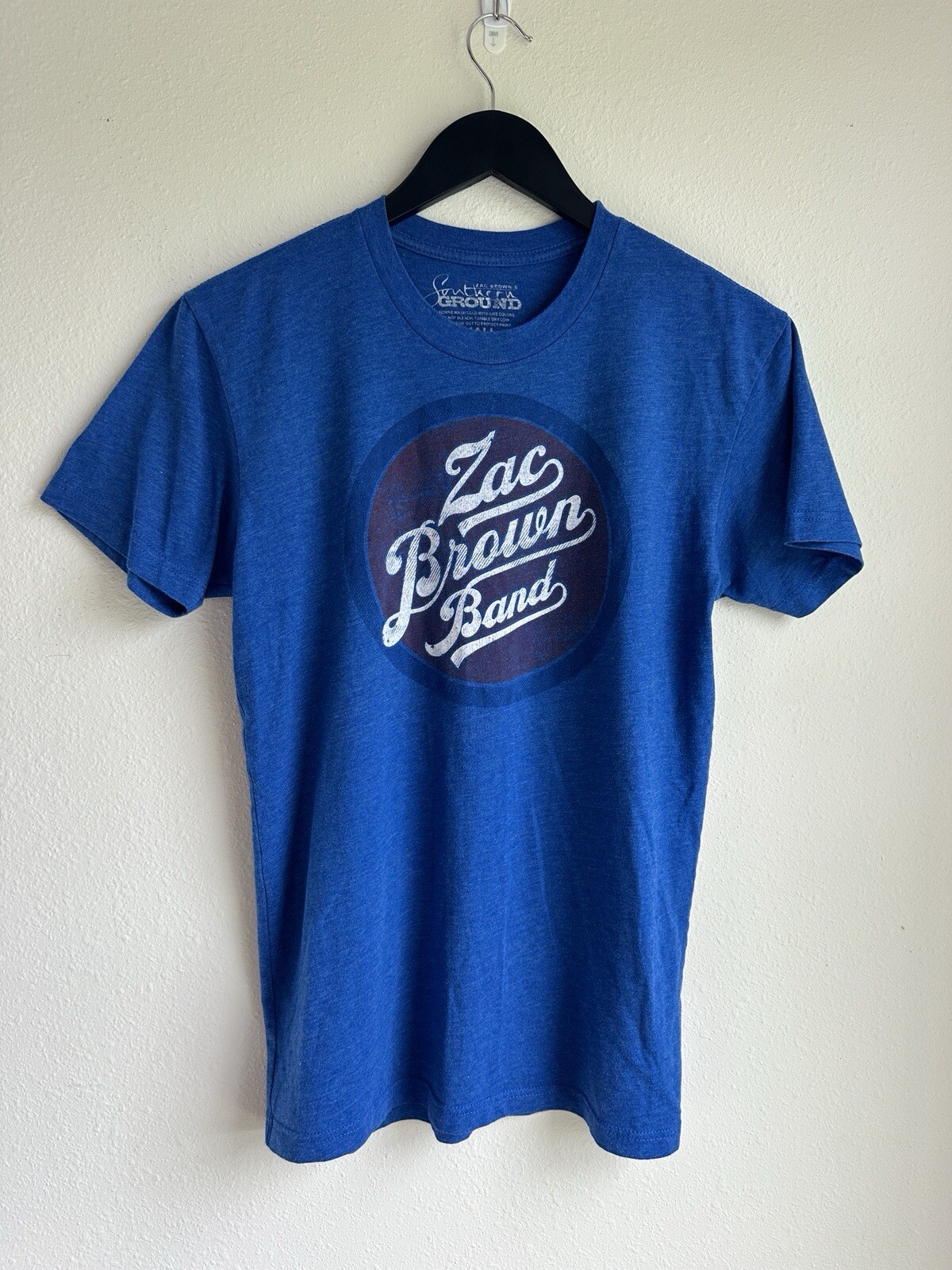 Zac Brown Band Men’s T-shirt Small Blue 2015 Jekyll And Hyde Tour