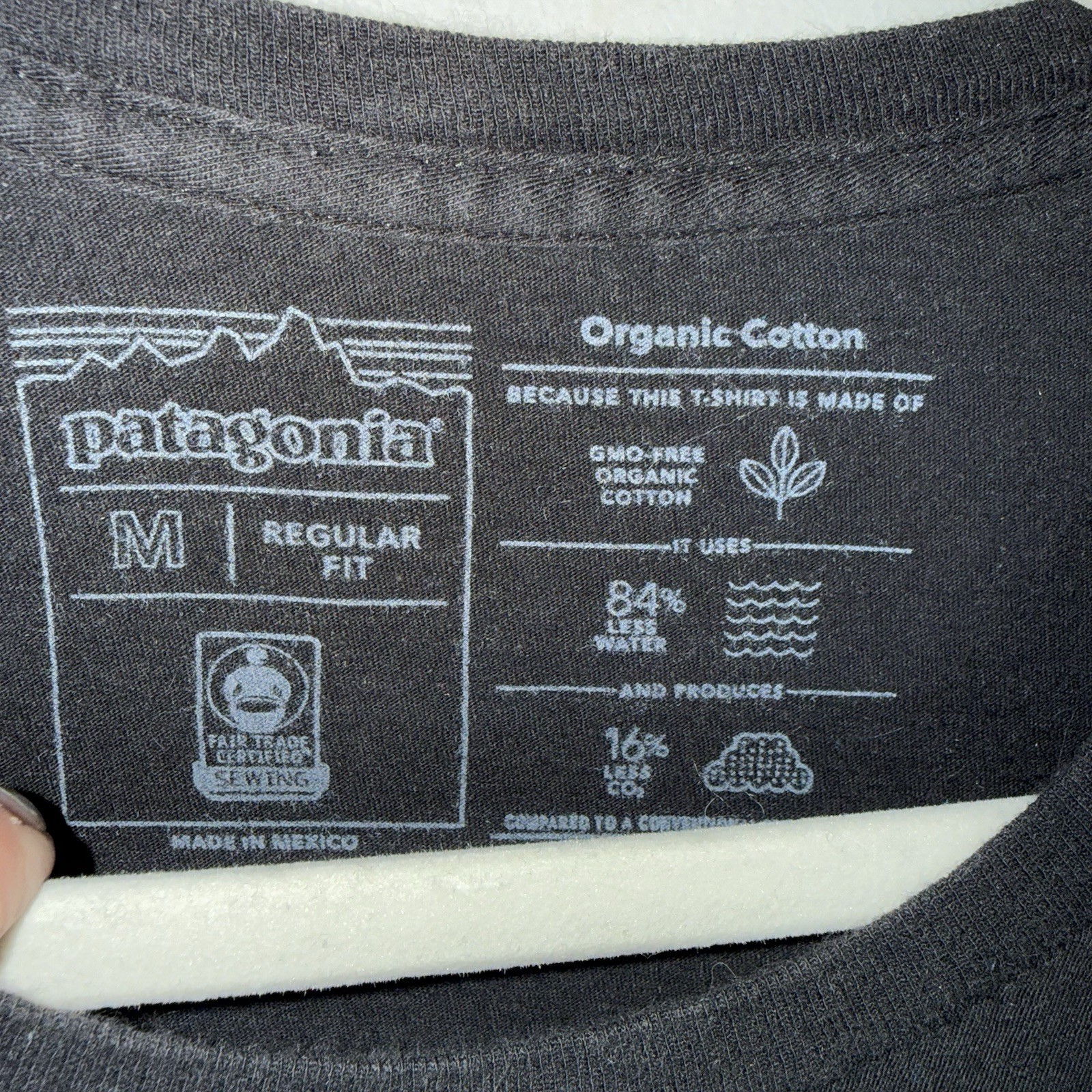 Patagonia Pataloha Short Sleeve T Shirt-Black-Organic Cotton-Medium gallery