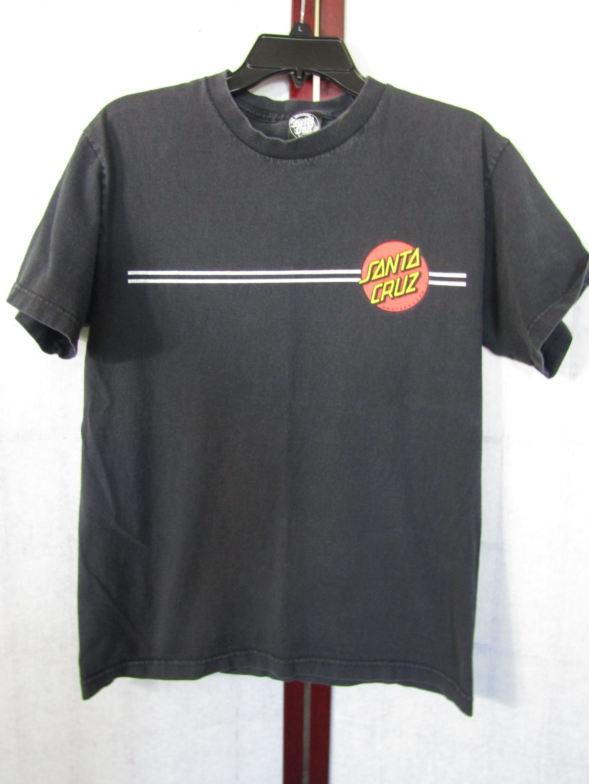Original Santa Cruz Skateboards Black Graphic Cotton Short Sleeve T-Shirt Mens M gallery