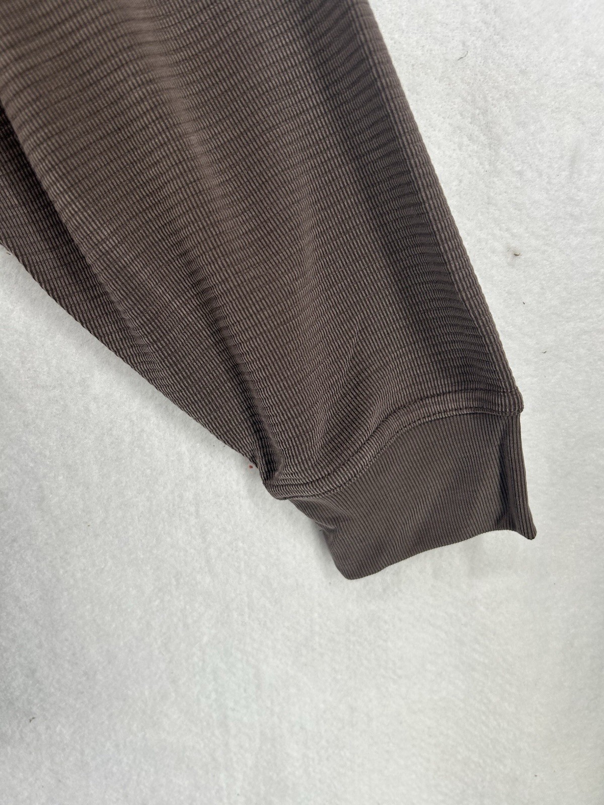 Bugatchi Uomo Long Sleeve Quarter Zip Large Mens Shirt Truffle Brown NWT gallery