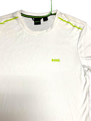 Hugo Boss BOSS Teetech US Open White Mens Weight Training Shirt Small NWT