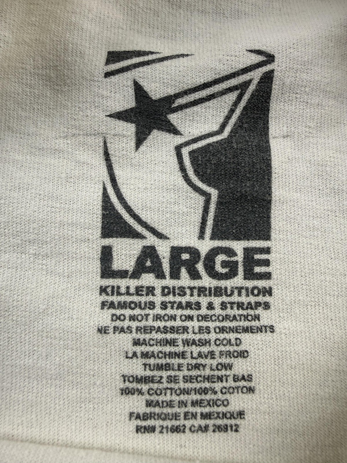 Famous Stars & Straps Shirt Mens Large White Big Logo Graphic Tee Skate gallery