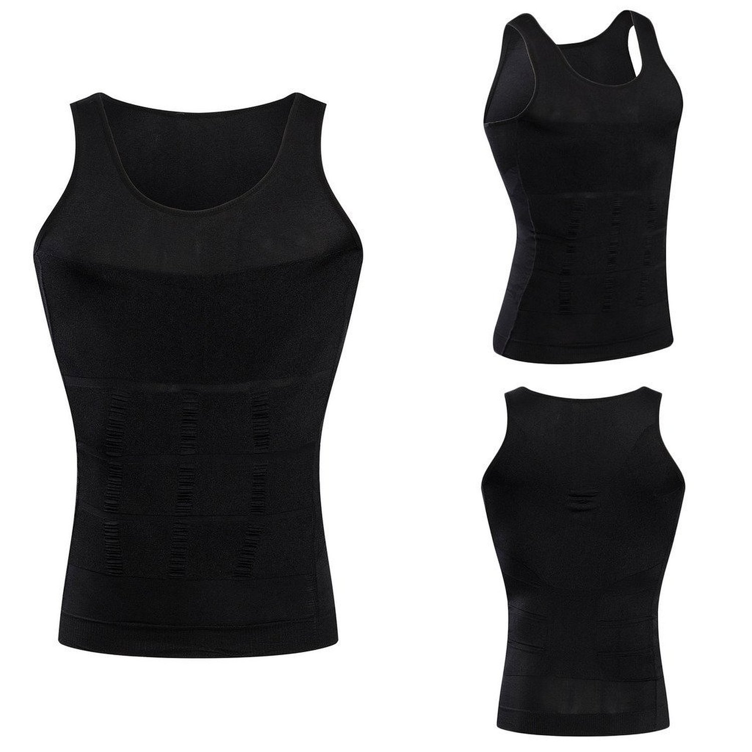 Men Shaper Vest Body Slimming Belly Tummy Compression Underwear Shapewear Shirt gallery