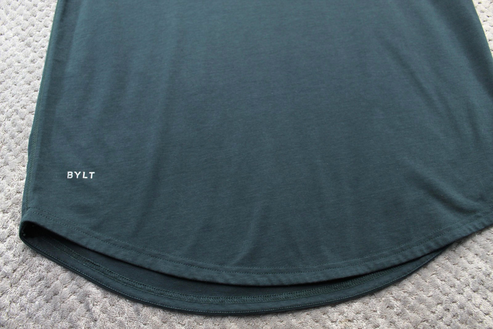 BYLT Shirt Mens XL Green Blue Drop Cut Long Sleeve BYLT Blend Basics Stretch Tee gallery