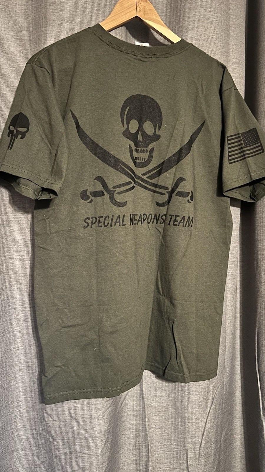 NEW Spikes Tactical Medium T Shirt OD Green Special Weapons Team gallery