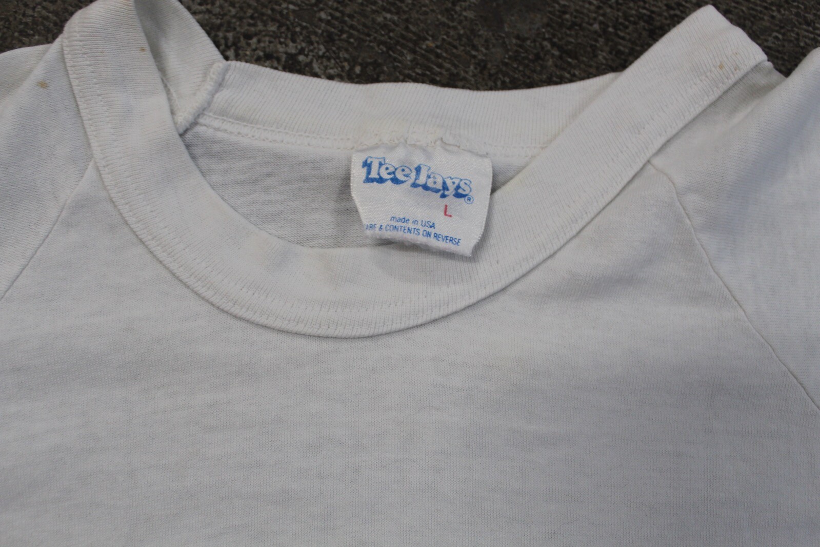 Vintage 1989 ALABAMA Just Us Country Band T Shirt White LARGE TeeJays Ringer gallery