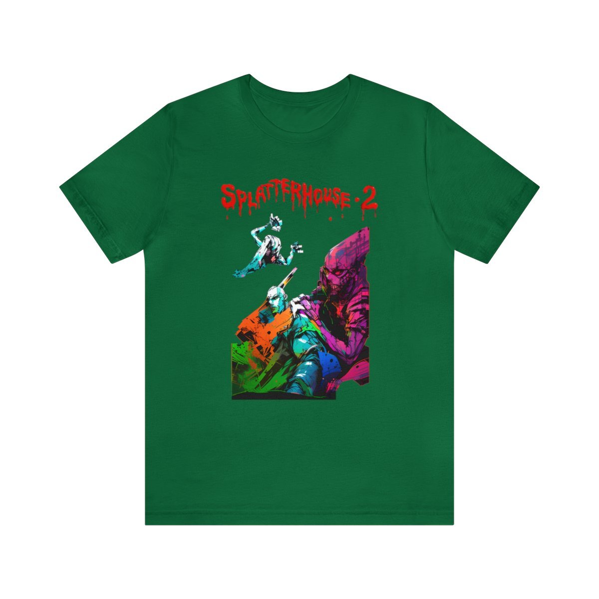 Splatterhouse 2 Sega Genesis Cyberpunk Style Unisex Short Sleeve T-Shirt gallery