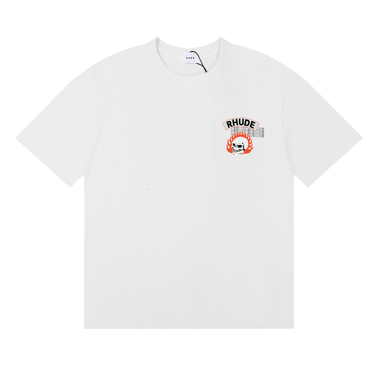 NEW Men Women RHUDE High Quality 100% Cotton Short Sleeve Polo T-Shirt SZ:S-2XL