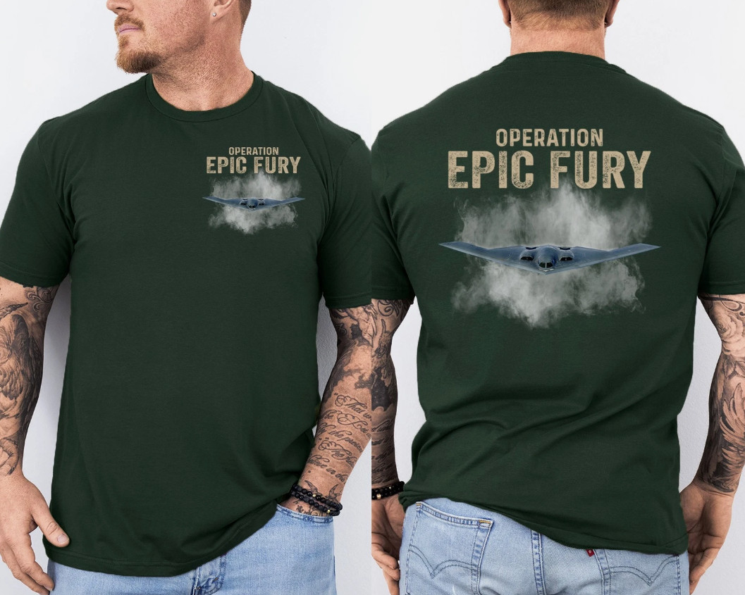 Operation Epic Fury T-Shirt, Patriotic American Flag Front & Back T-Shirt gallery