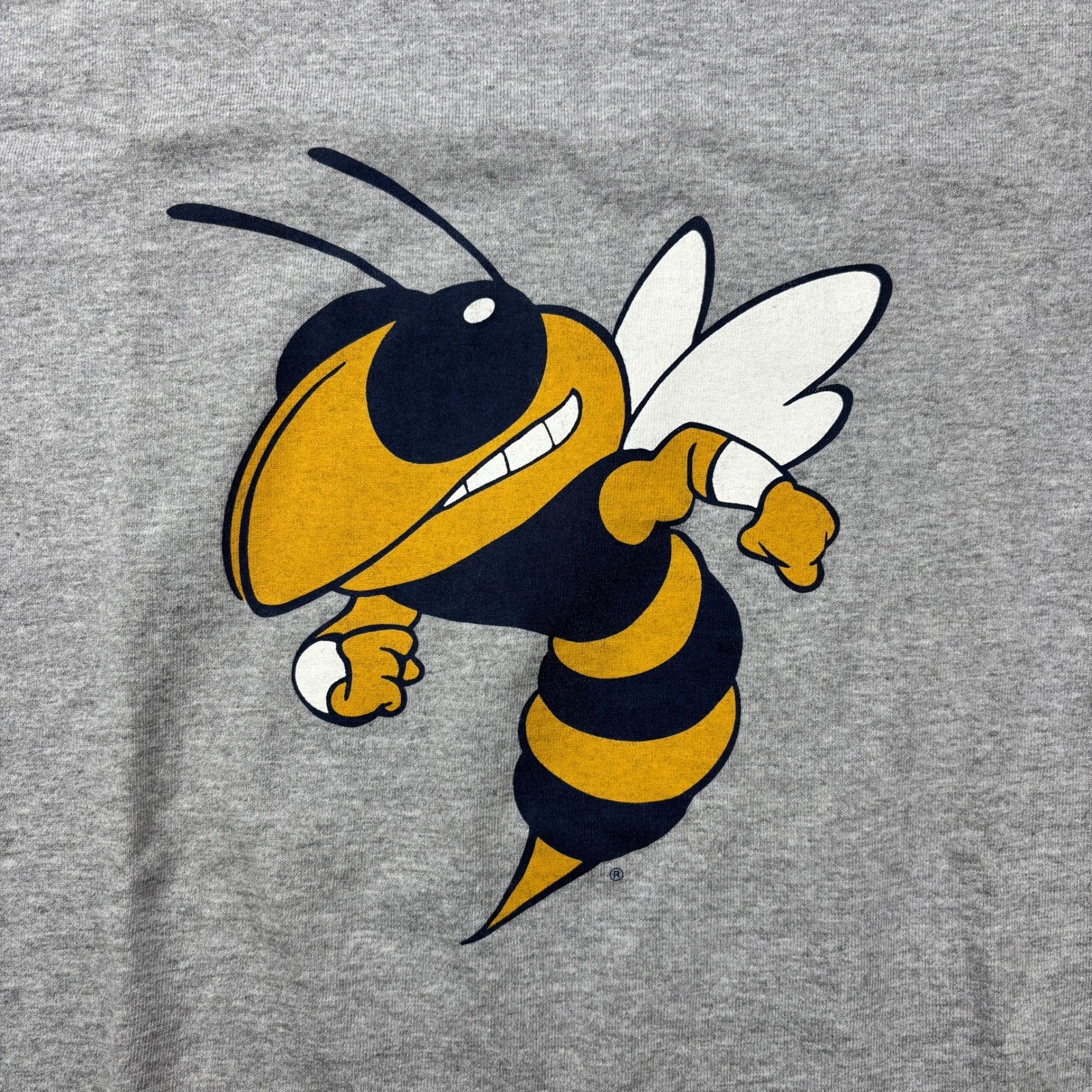 Vintage 90s Georgia Tech Yellow Jackets Long Sleeve T Shirt Mens M Gray Spellout gallery