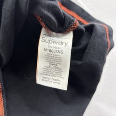 Superdry The Orange Label Tree Co. T Shirt Men’s Large Black Casual Short Sleeve