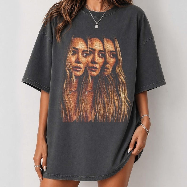 Hilary Duff The Lucky Me Tour 2026 T-Shirt Charcoal Unisex T-shirt gallery