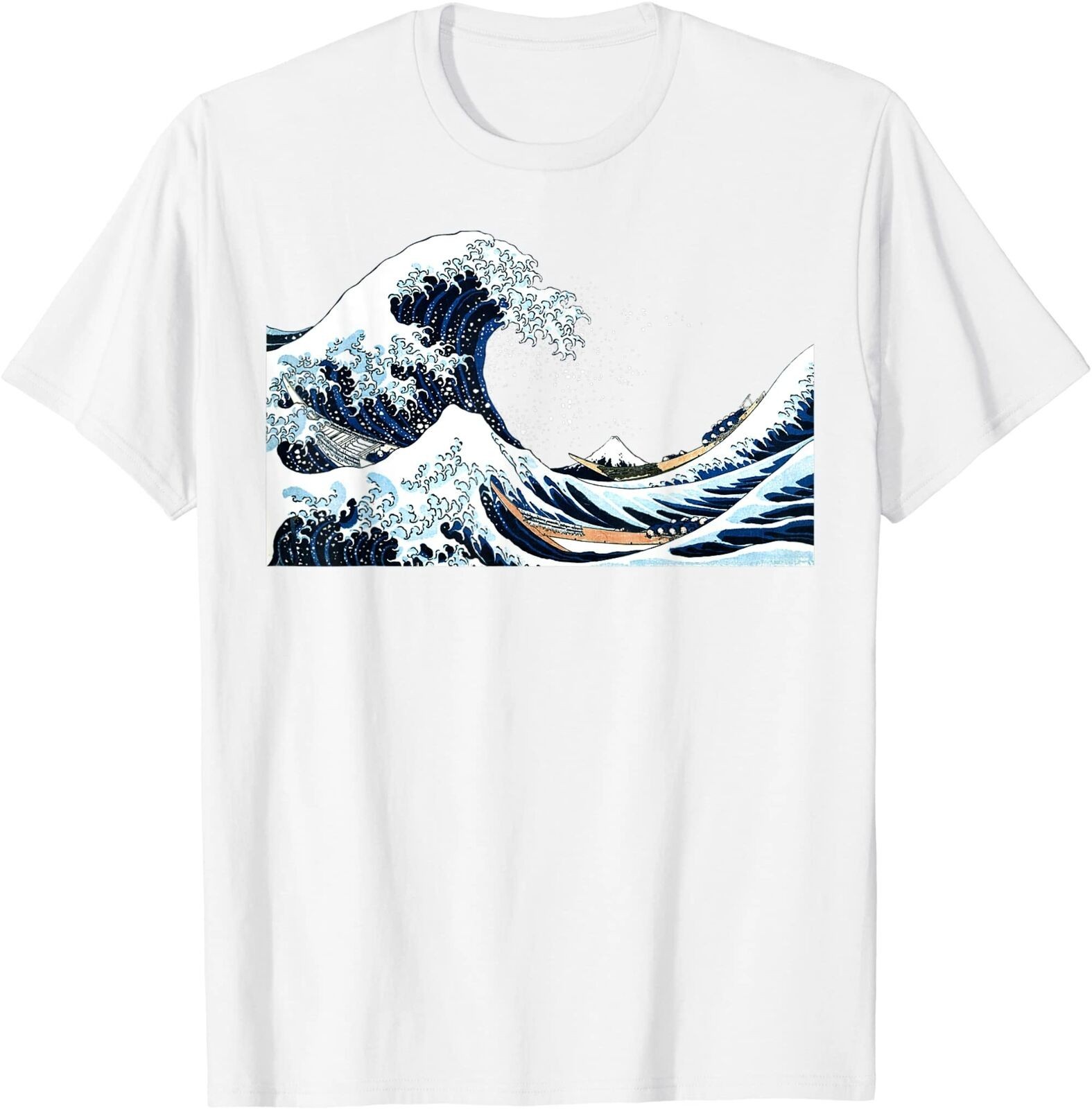 The Great Wave off Kanagawa Hokusai Japanese Art T-Shirt Gift, Size M - 3XL gallery