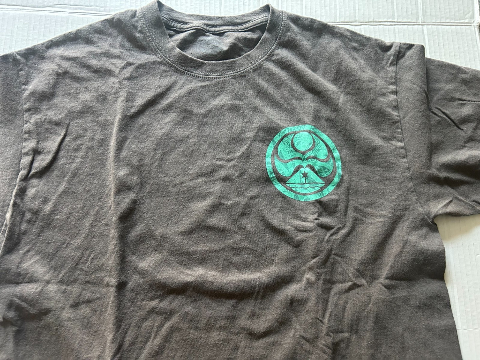 HAWAIIAN ISLAND CREATIONS SZ L GRAY SHORT SLEEVE T-SHIRT...SEE DESCRIPTION gallery