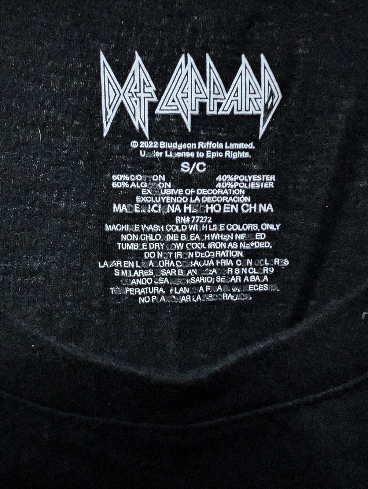 Def Leppard 1983 Sleeveless Small Black Muscle Band Tee Tank Top 21.5" W X 31" L gallery