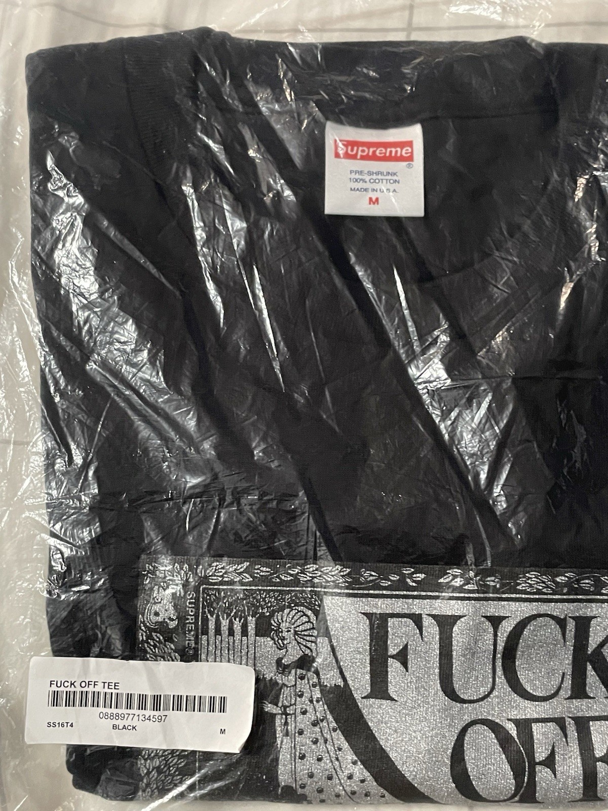 Supreme Ss16 F**k Off Graphic Tee Men Short Sleeve Summer 2016 gallery