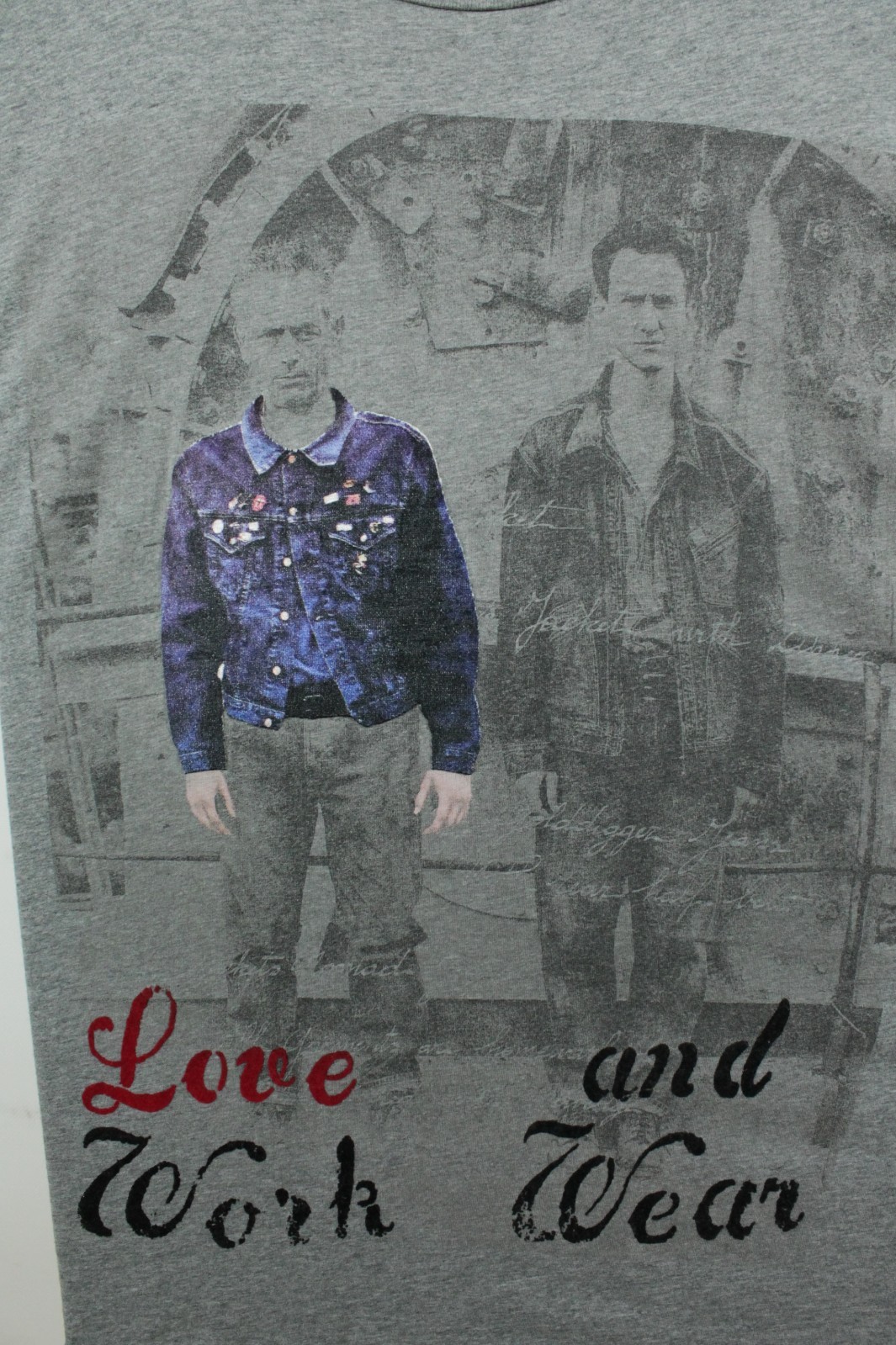Vintage Diesel Round Neck Anthracite Cotton T-Shirt Men's XXL EU 56-58 gallery