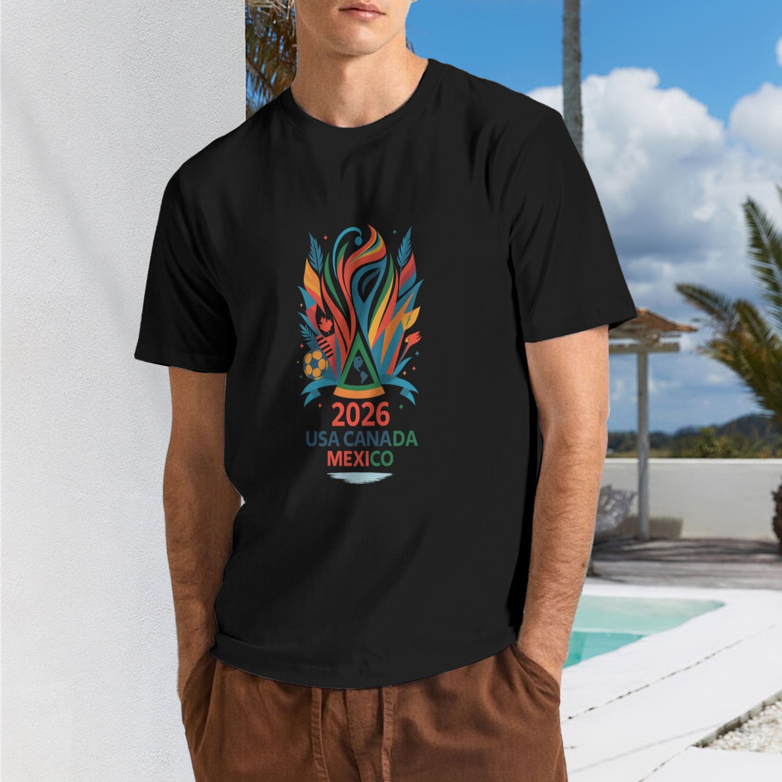 World Cup 2026 USA CANADA MEXICO Graphic Unisex T-Shirt SIZE S-5XL gallery