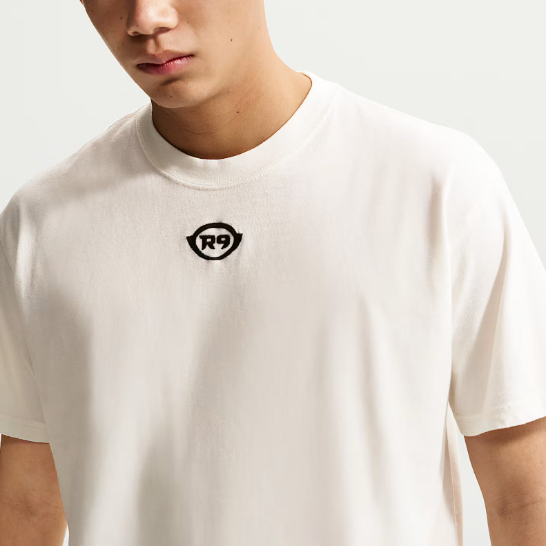 Nike T Shirts Men's Ecru Crew Neck Moderate IU4474-133 Size gallery