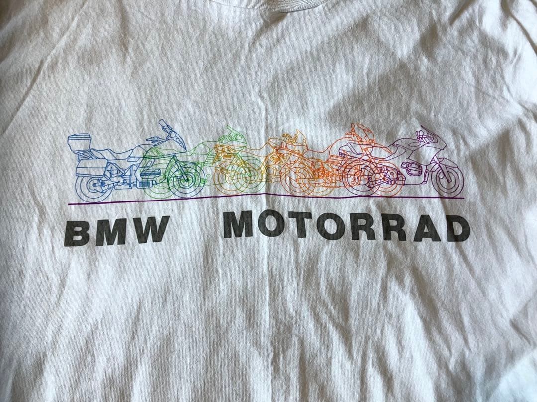BMW Motorrad Vintage Motorcycle T-Shirt White 90s 20s Free Size gallery
