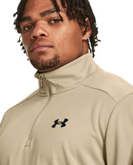 Under Armour Fleece Quarter-Zip Long-Sleeve Pullover for Men – City Khaki/Black
