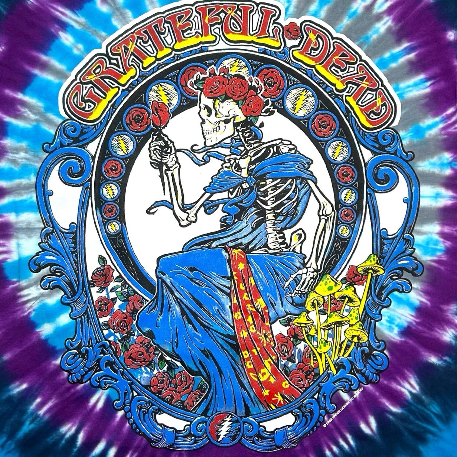 Grateful Dead Modern AOP Single Stitch Double Sided Tie Dye Mens shirt XL gallery
