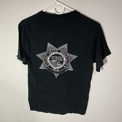 Dare D.A.R.E To Resist Black Blue Yellow Orange Multi Color T-Shirt Mens Small