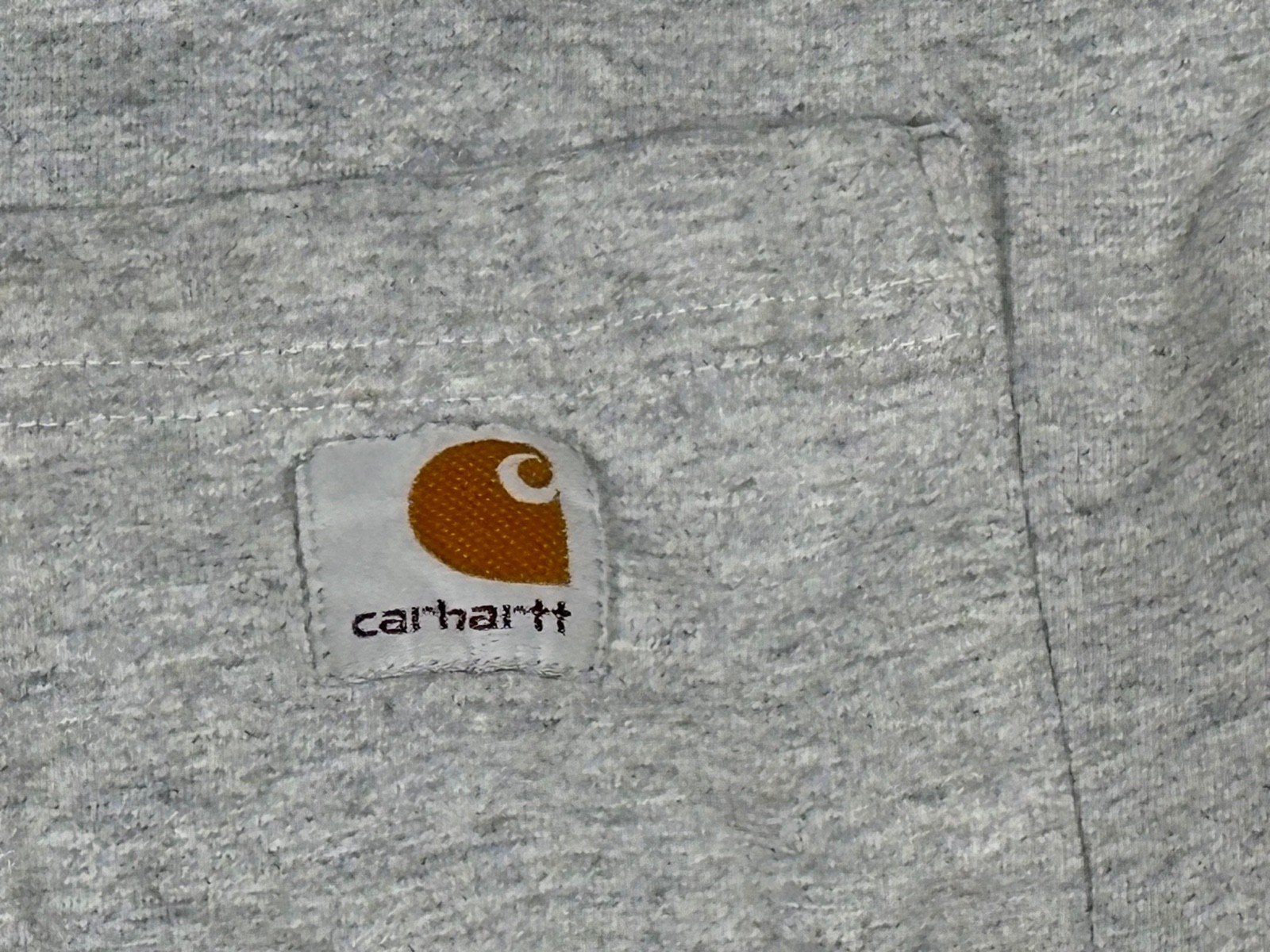 Carhartt T Shirt Mens Medium Gray Pocket Workwear Durable Classic Heavyweight gallery