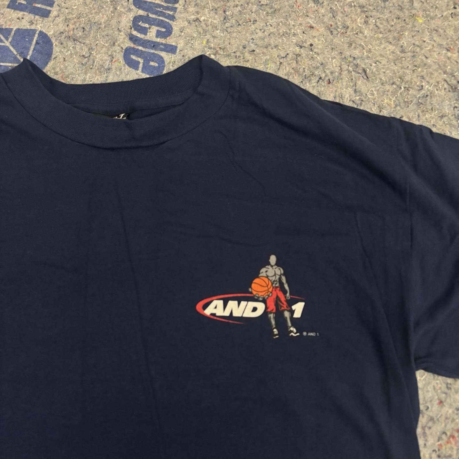 Vintage AND1 Trash Talk Shirt Made In USA 90s Size L gallery