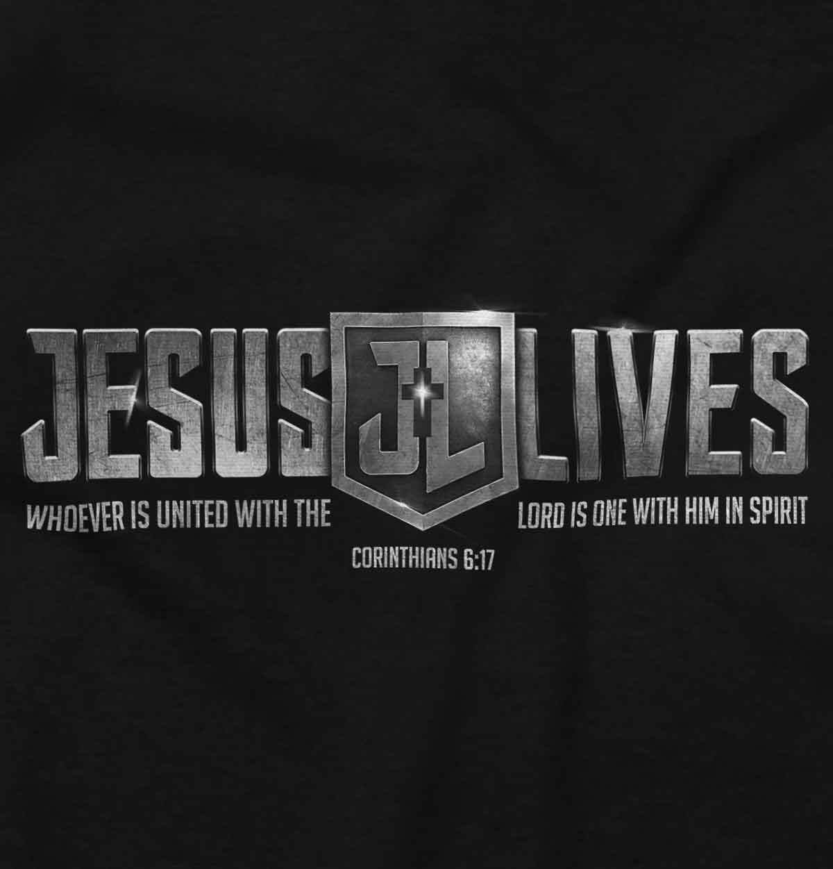 Christian Faith Pop Culture Jesus Lives Lord Womens or Mens Crewneck T Shirt Tee gallery
