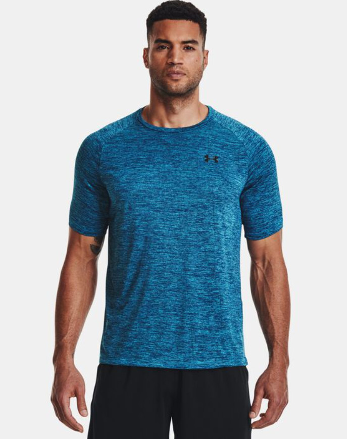 Under Armour Men’s Tech 2.0 Shirt XS, Capri Black