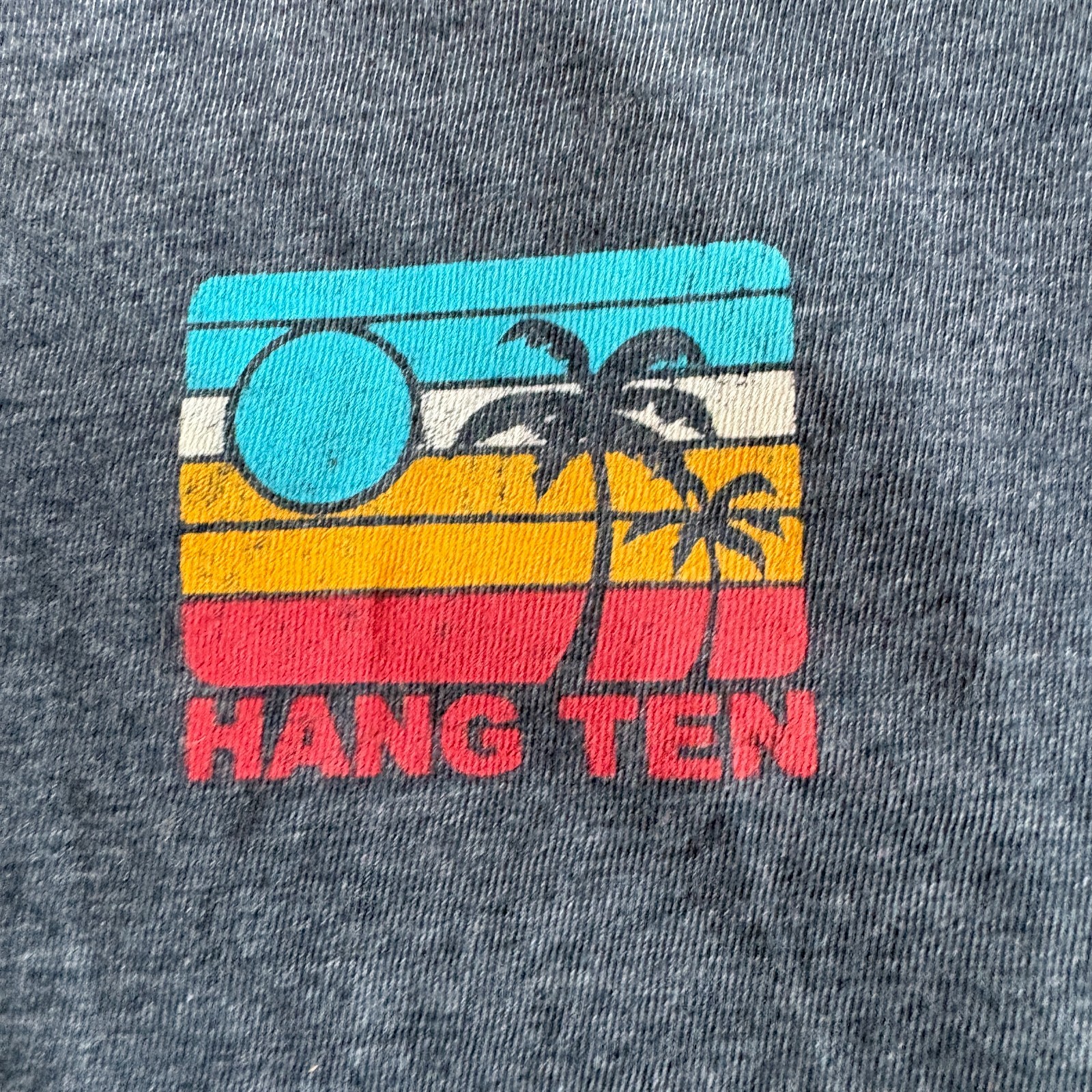 Hang Ten T Shirt Mens XL Vintage Surf Graphic Retro Streetwear Blue Tee Y2K Fits gallery