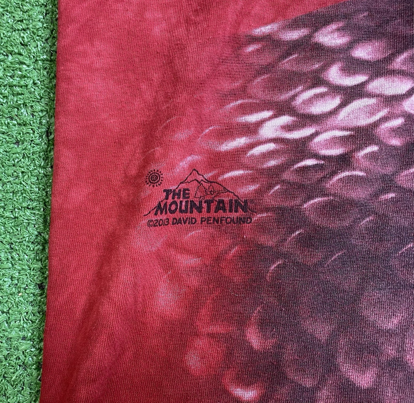Vintage Rainforest Cafe Red Mamba Tie Dye T Shirt Mens Large The Mountain 2013 gallery