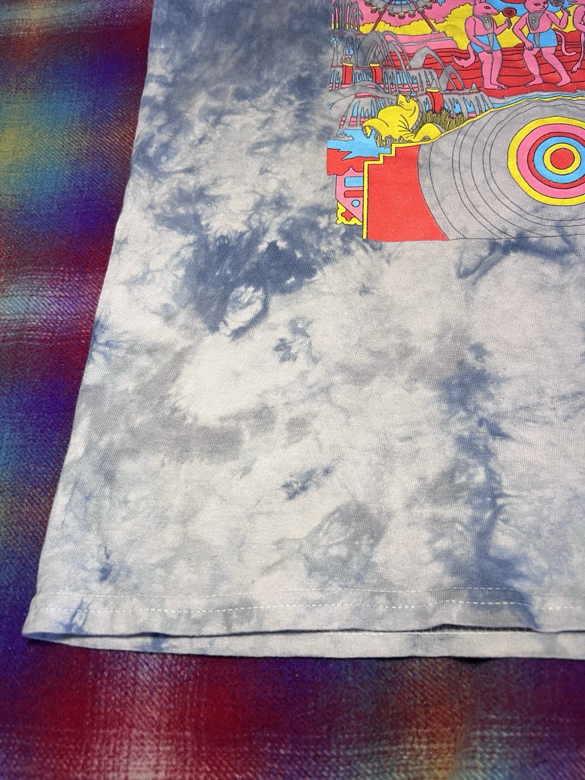2023 Lollapalooza Chicago multicoloured tie-dye t-shirt Size Small gallery