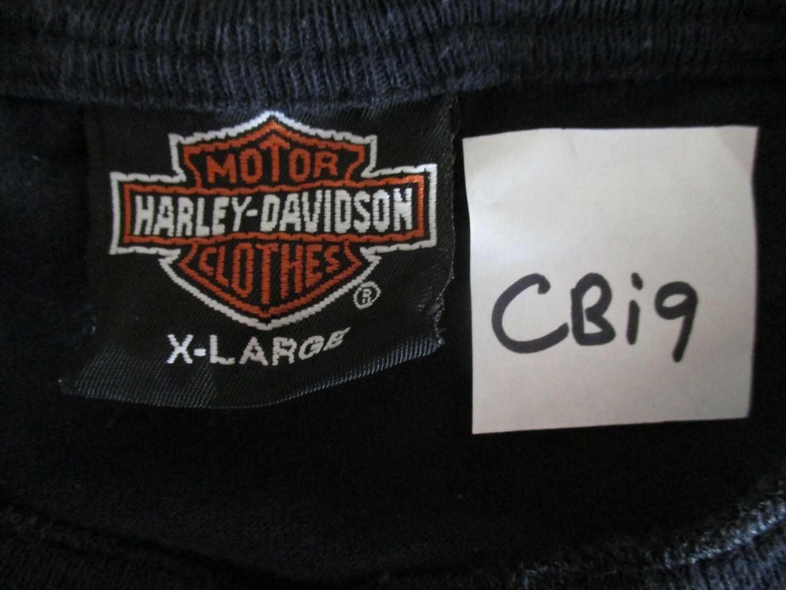 Harley-Davidson Henley T-Shirt 50th Anniversary Eagle XL Black Pull On Mens CBi9 gallery