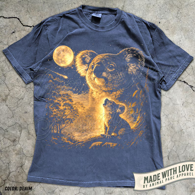 Koala Howling Moon Comfort Tee gallery