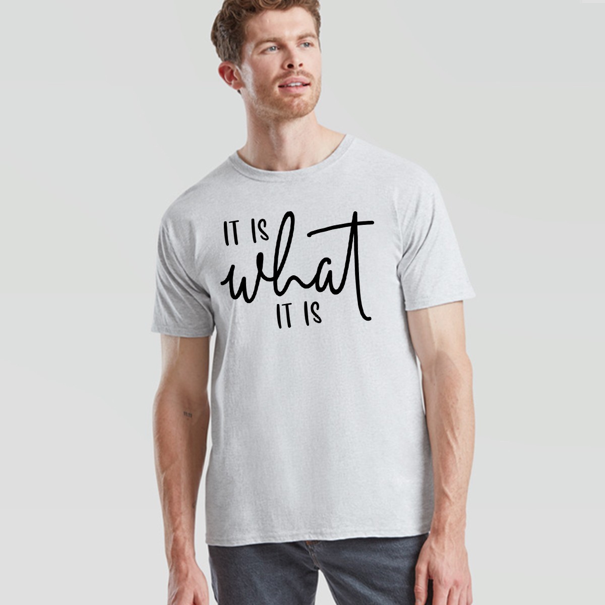 It Is What It Is Unisex T Shirt Statement Funny Sayings Positive Inspiration gallery
