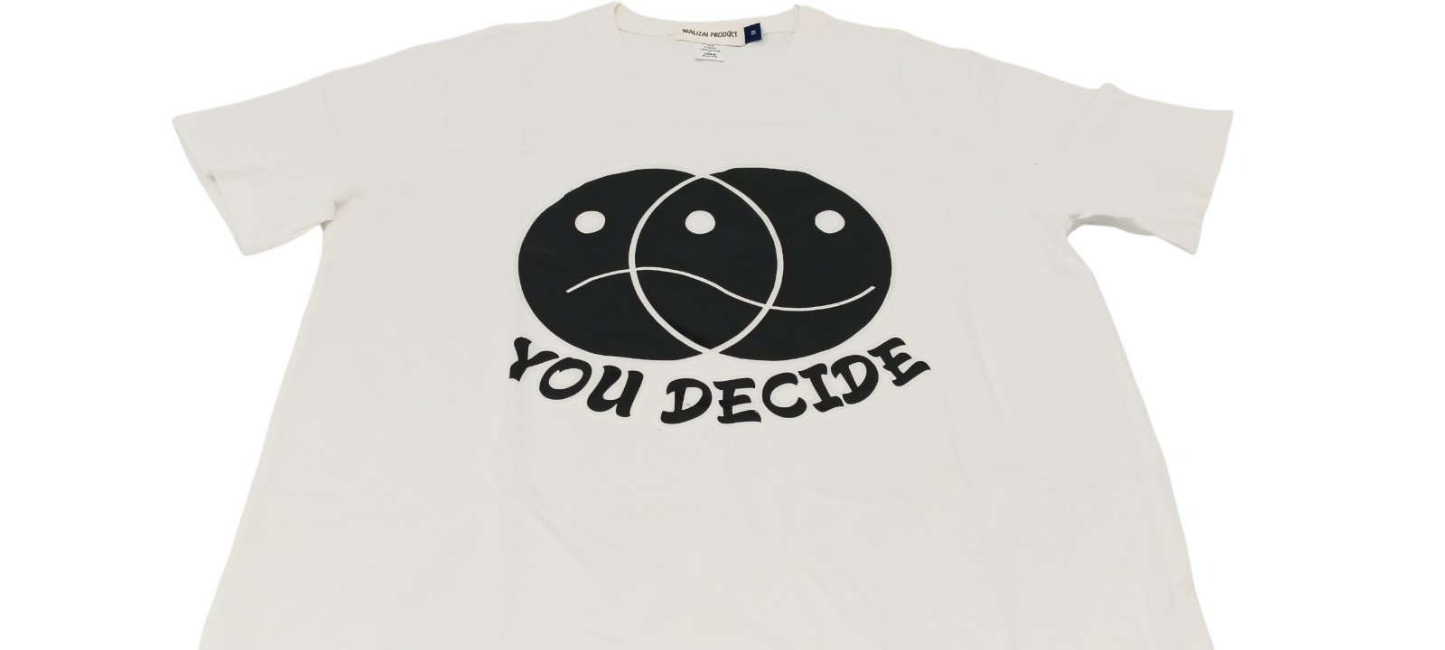 You Decide Graphic T-Shirt Unisex White CottonTeeCasual StreetwearSoft M size gallery