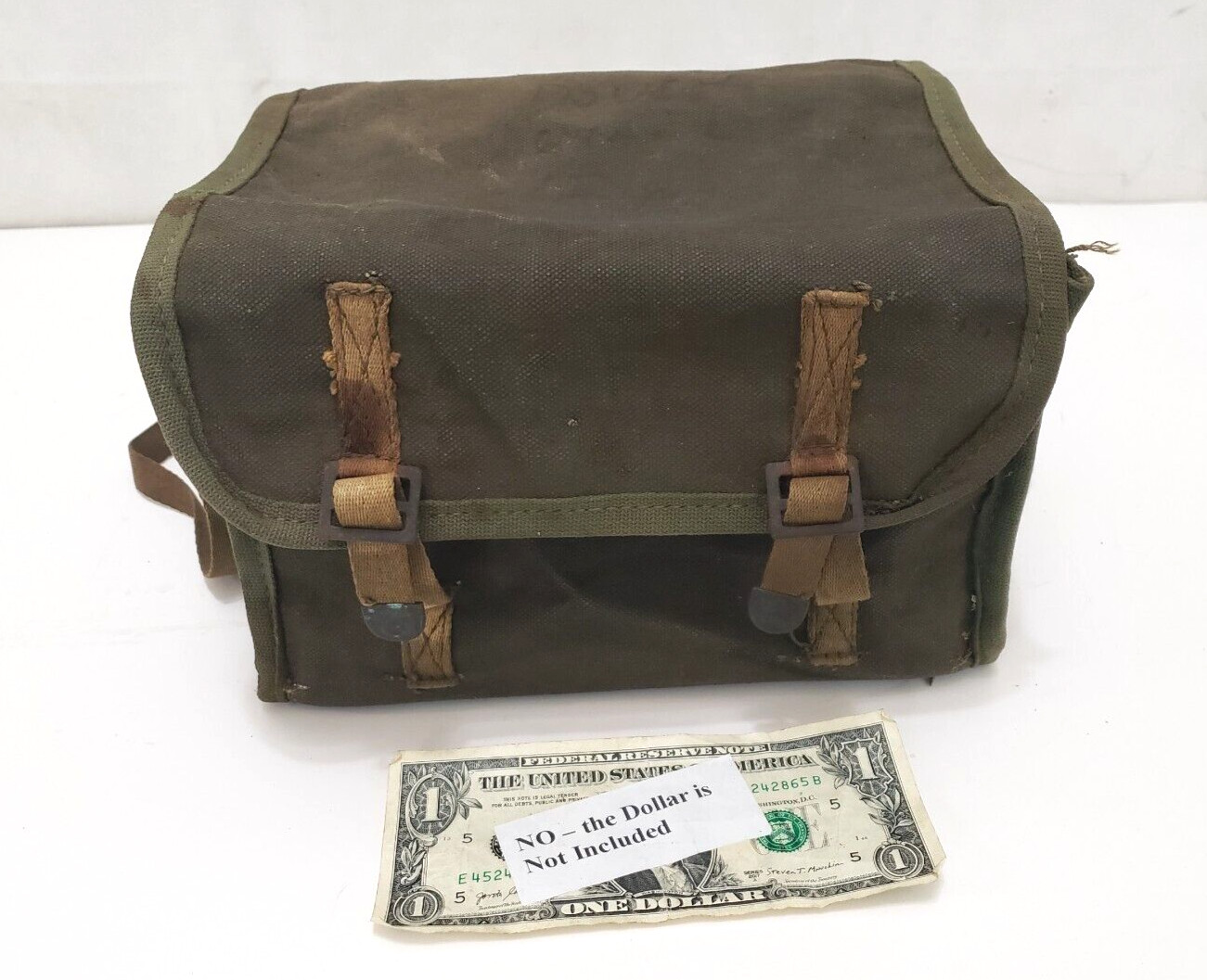 WW2 AAF Type E-2 Bombardiers Case – Canvass Bag with Top Flaps Springfield