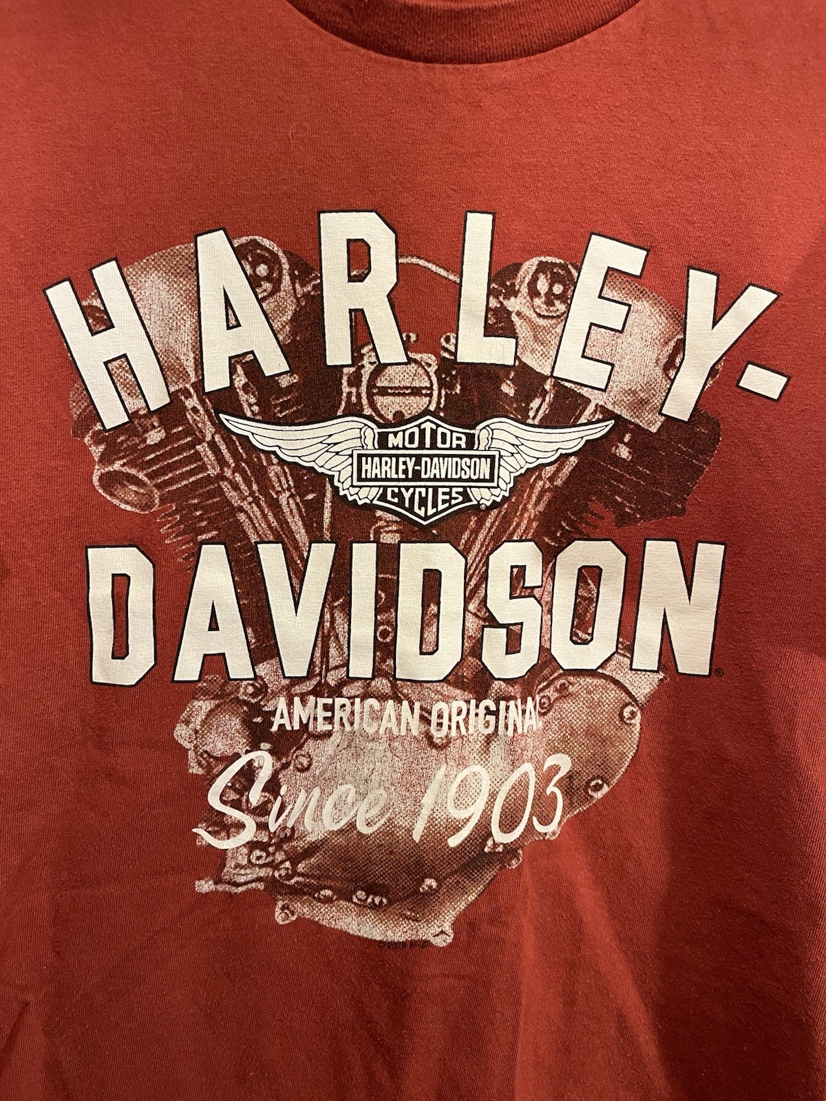 Harley Davidson St Augustine Florida Adamec Mermaid Red Shirt See Measurements gallery
