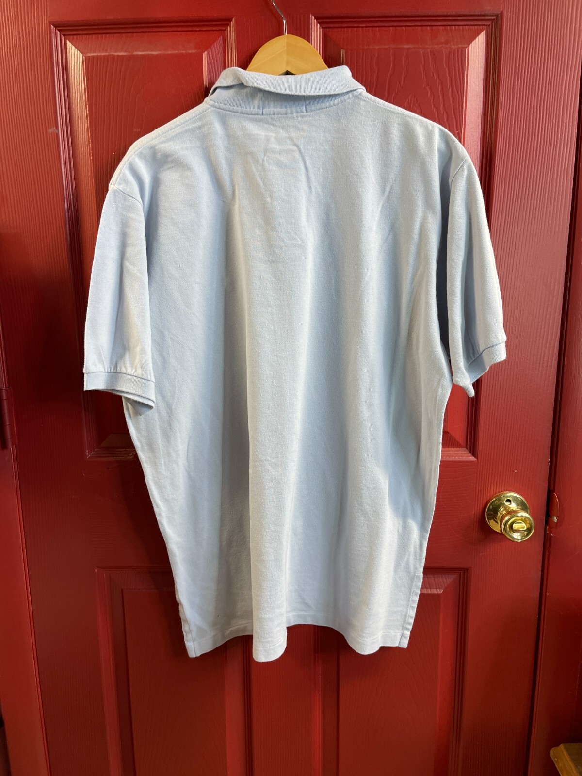 Vintage 90s POLO Ralph Lauren Single Stitch Size XL Casual Dress Shirt Pink Logo gallery