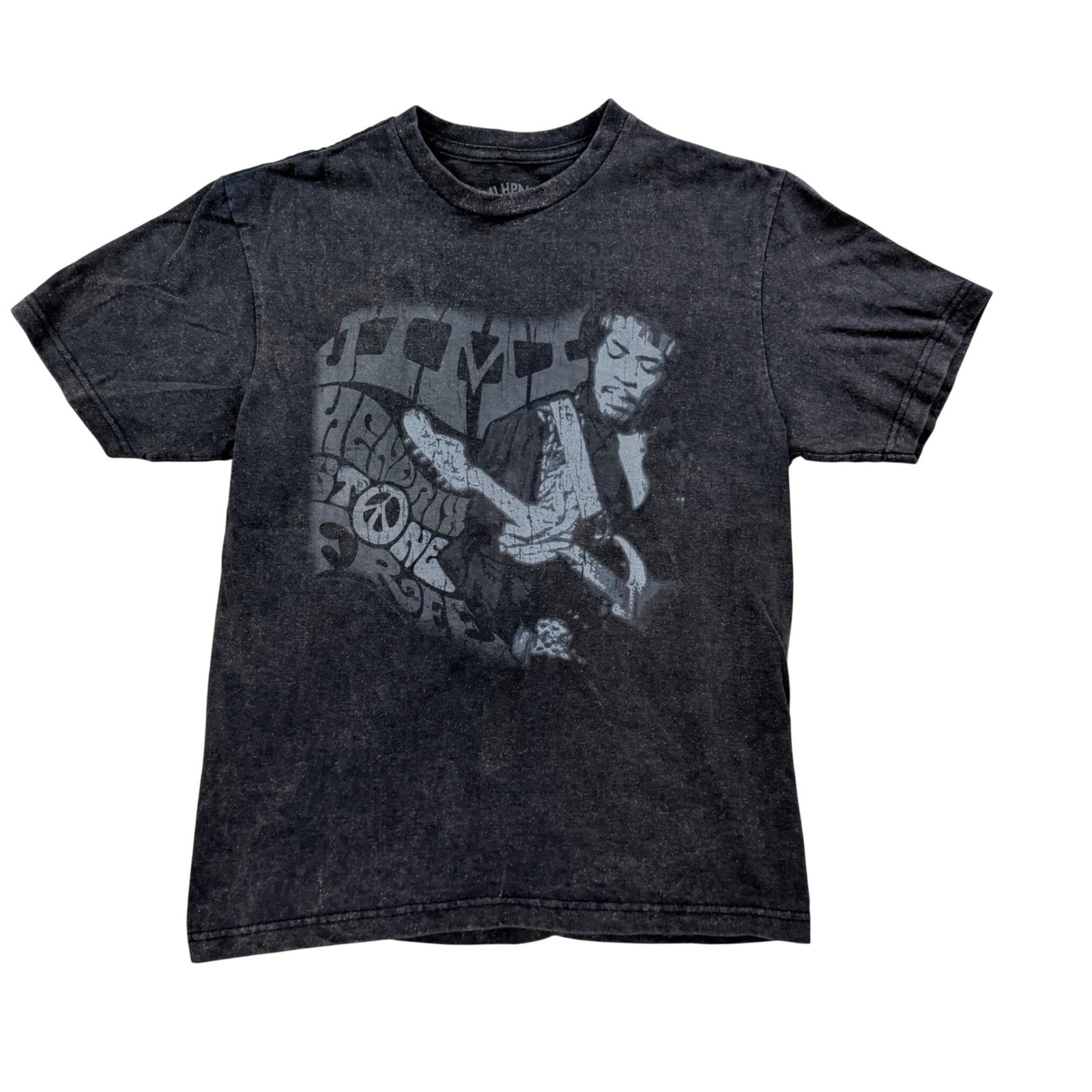 Jimi Hendrix Graphic T-Shirt Mens Medium Black Excellent Stone Free Rock Tee gallery